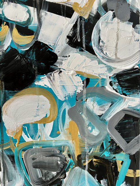 Jana Dettmer, It will be a good day 1, Acryl auf Leinwand Jana Dettmer, It will be a good day 1, Acryl auf Leinwand
