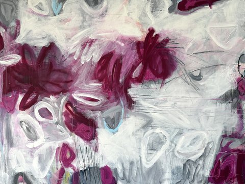 Jana Dettmer, Feel Good Series II, Mischtechnik auf Leinwand