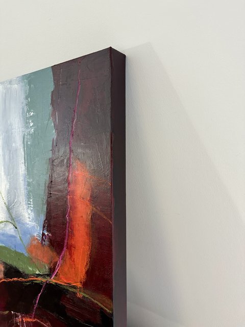 Jana Dettmer, 70x50 cm, Mischtechnik auf Leinwand, 2025 Jana Dettmer, 70x50 cm, Mischtechnik auf Leinwand, 2025