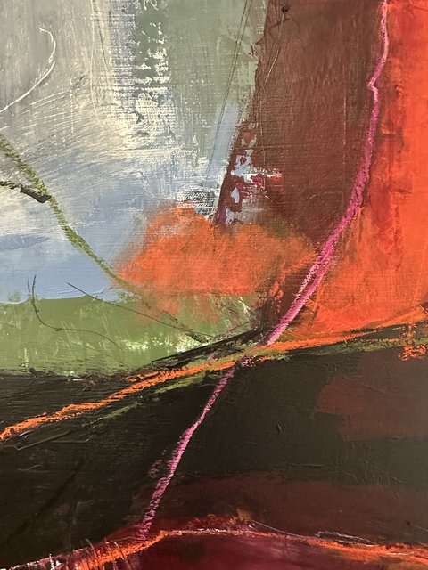 Jana Dettmer, 70x50 cm, Mischtechnik auf Leinwand, 2025 Jana Dettmer, 70x50 cm, Mischtechnik auf Leinwand, 2025
