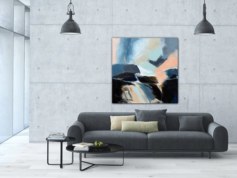 Jana Dettmer, SummerintheMountains, Mischtechnik auf Leinwand