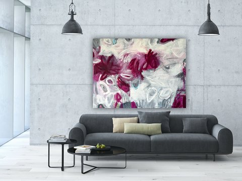 Jana Dettmer, Feel Good Series II, Mischtechnik auf Leinwand