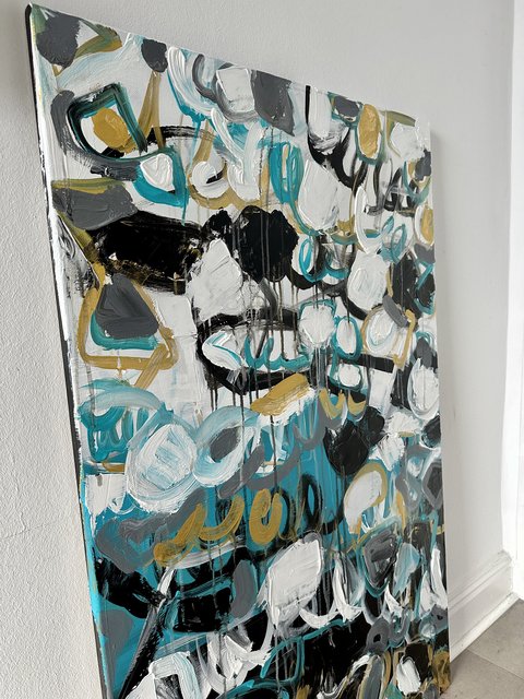 Jana Dettmer, It will be a good day 1, Acryl auf Leinwand Jana Dettmer, It will be a good day 1, Acryl auf Leinwand