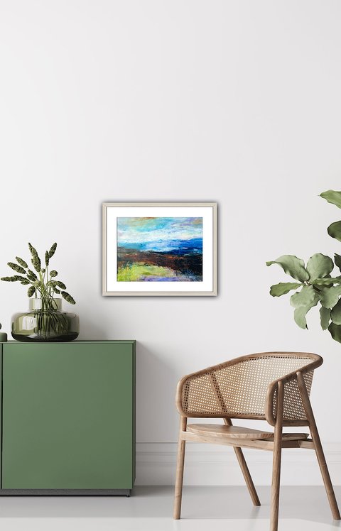 Jana Dettmer, Provence Alpes Côte d’Azur III, Mischtechnik auf Papier Jana Dettmer, Provence Alpes Côte d’Azur III, Mischtechnik auf Papier