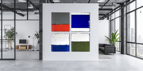 Jana Dettmer, Perspectives I, Mischtechnik auf Holz Jana Dettmer, Perspectives I, Mischtechnik auf Holz