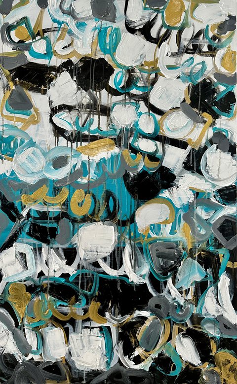 Jana Dettmer, It will be a good day 1, Acryl auf Leinwand Jana Dettmer, It will be a good day 1, Acryl auf Leinwand