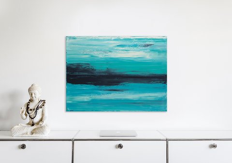 Waterscape 1.1, Acryl auf Leinwand, Interior Waterscape 1.1, Acryl auf Leinwand, Interior